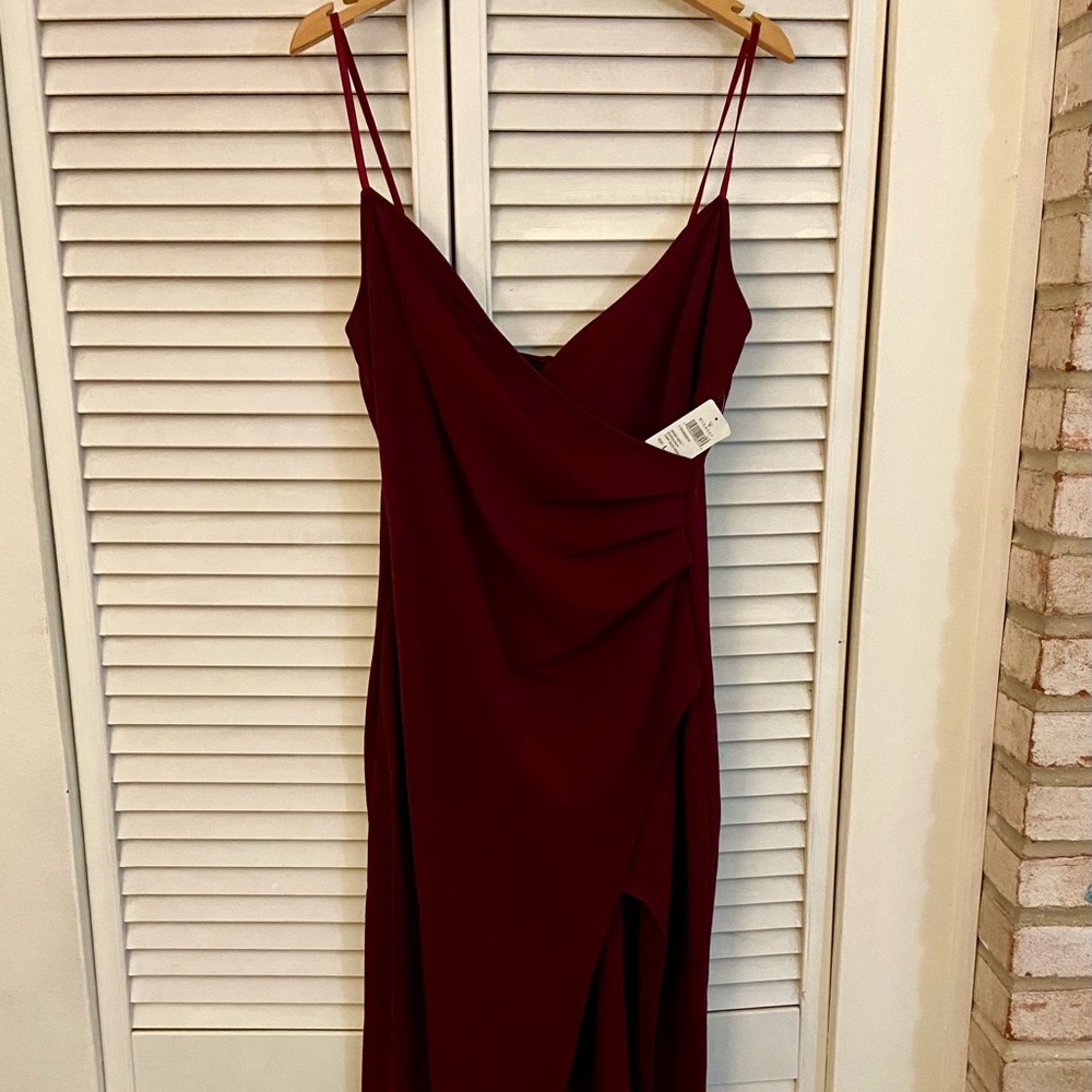 Windsor Sasha Formal High Slit Wrap Dress